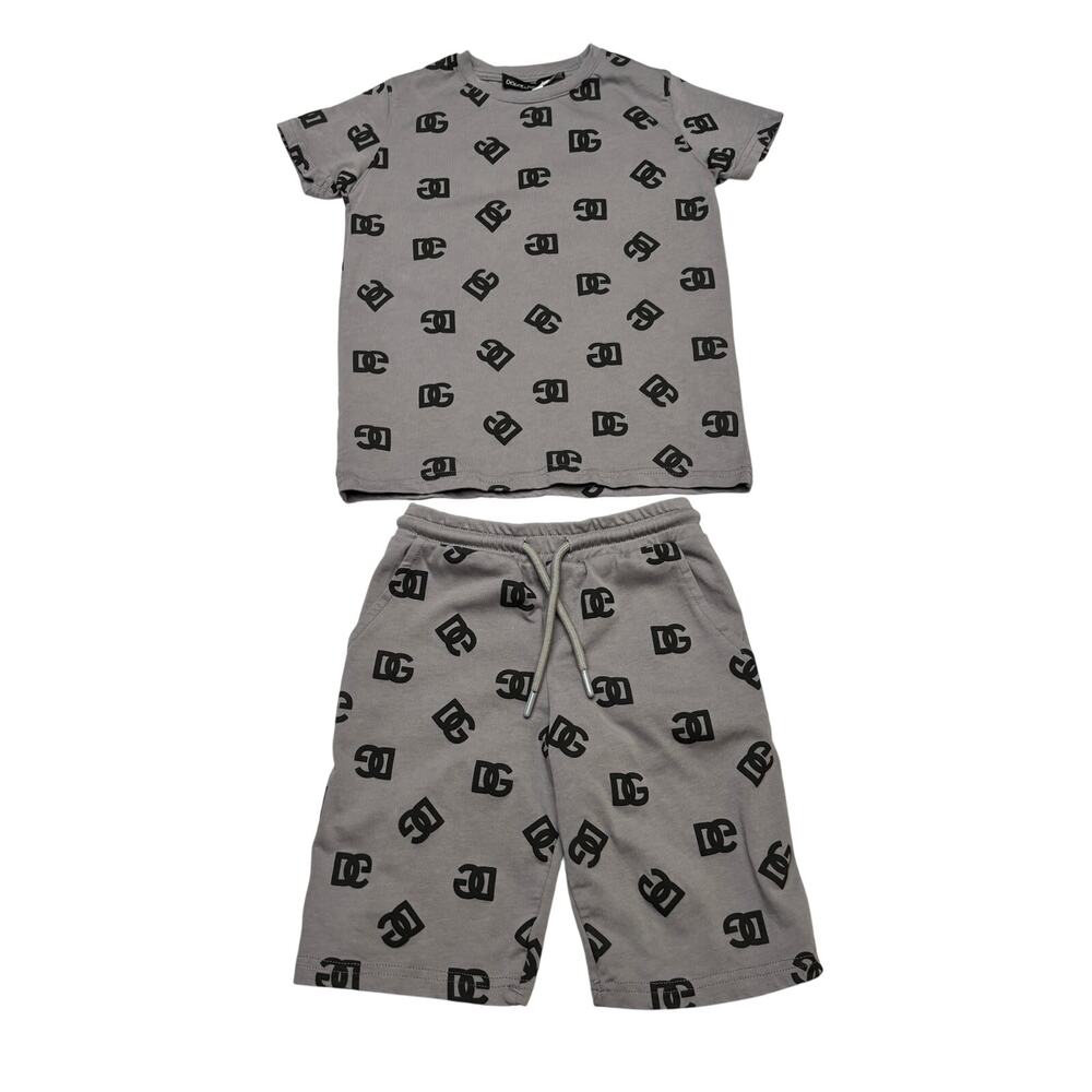 Dolce & Gabbana Monogram Logo Shirt and Shorts Lounge Set Boys 5Y